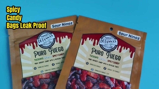 Borsa con cerniera per caramelle piccanti a prova di perdite per soluzioni di conservazione fresche e sicure per i bambini