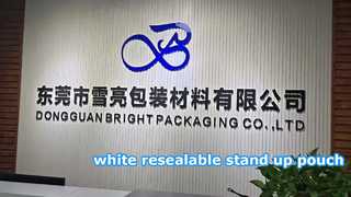 busta stand up richiudibile bianca