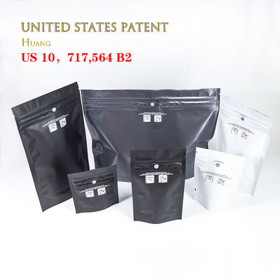 Sacchetto antiodore di plastica con cerniera di chiusura