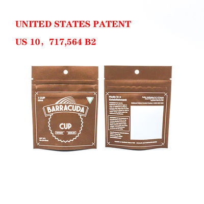 Sacchetti Mylar a prova d'odore e a prova di bambino con chiusura a cerniera di plastica sicura per imballaggi di tabacco