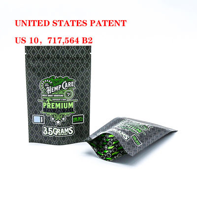 3.5g 7g Sacchetti antiodore Mylar Sicurezza anti-bambino Ziplock Stand Up Food Packaging Bag Logo personalizzato supportato