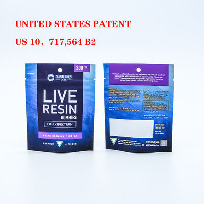 Sacchetti a prova di bambini con resistenza agli odori e chiusura a cerniera di plastica autonoma