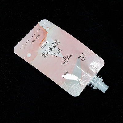 Imballaggio liquido su misura con sacchetto a sbuffio in posizione eretta gelatina lattiera succosa sacchetto a sbuffio