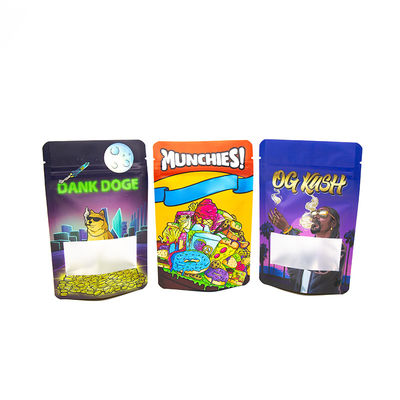 Sacchetti a prova di bambini per prodotti commestibili Sacchetto di imballaggio per tabacco Sacchetto di imballaggio per la protezione dei bambini Sacchetto di imballaggio con cerniera