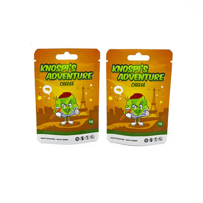 Sacchetto di imballaggio in plastica a prova di odore a ziplock a prova di bambino sacchetti Mylar stampati su misura