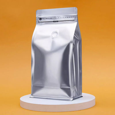 Argento 340G 454G 1000G Materiale composto Sacchetto di plastica per il caffè