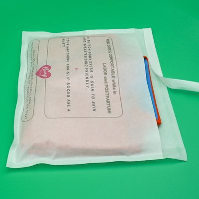 Borse adesive a strisce riciclabili su misura Abbigliamento Per la cura della pelle Patch Packaging Borse di carta di vetro biodegradabili