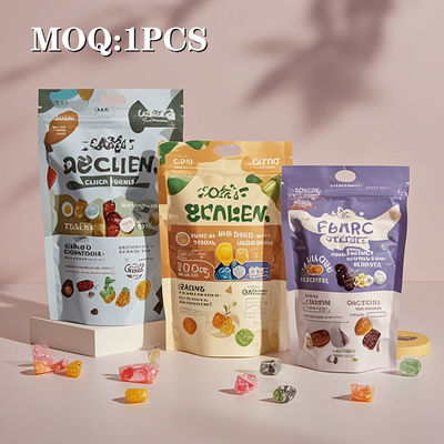 35 sacchetti Mylar personalizzati 14G di qualità alimentare di alluminio ricapsulabile in foglio di alluminio Stand up pouch ziplock antiodore biscotti a prova di bambini imballaggio