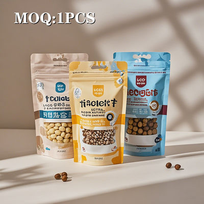 Borsa stampata su misura per caramelle commestibili e tè 3.5g 7g 14G 1oz 1lb 1kg Food Frosted Mylar Zipper Bag