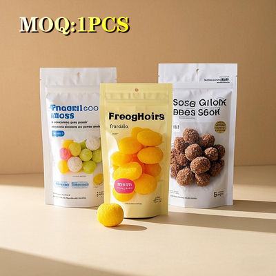Fogli di alluminio personalizzato Snack Tea Chocolate Packaging Bag Candy Stand Up Pouch Effetto opaco Free-Shaped Coffee Packaging