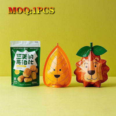 Sacchetti a forma irregolare a misura di 3.5 g di foglio a prova di odore con imballaggio a taglio stampato con cerniera anti-bambino e sacchetti in piedi per bambini