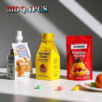 Ingrosso carta stampata su misura durevole di qualità alimentare sigillabile a prova di bambino gommoso caramelle a fuso tagliato 3,5 sacchetti Mylar