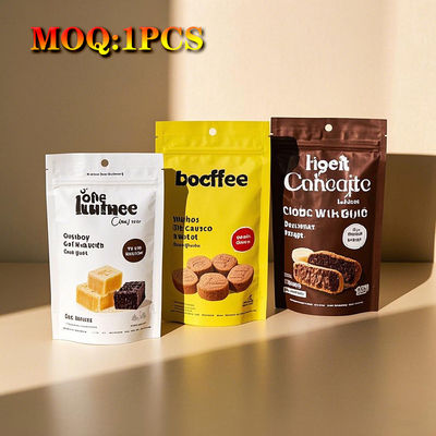 Imballaggio con logo personalizzato 1 oz 28g / 7 grammi / 4x5 pollici 3.5 G di caramelle commestibili Cookie antiodore Zipper Mylar sacchetto di plastica