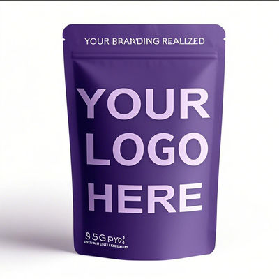 Sacchetti con cerniera a zampa in piedi Mylar a freddo per alimenti con scatola Fda / Sgs / Rohs certificata sacchetto impermeabile