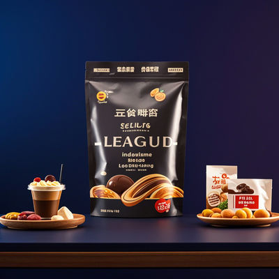 Bagli di imballaggio composito per alimenti a prova di umidità e resistenti alle perdite Materiale di stampa multilivello per snack / caffè / cibi secchi