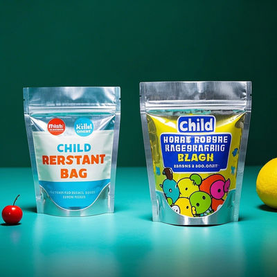 Child Resistant Bags| Plastic Composite Medical/Food Packaging | ISO Certified Zipper & Lockable Tabs | Custom Child-Proof Barrier Bags