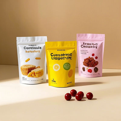 Premium Food Packaging Bags Custom Printed Plastic Composite Stand-up Pouch for Snacks Coffee and Tea