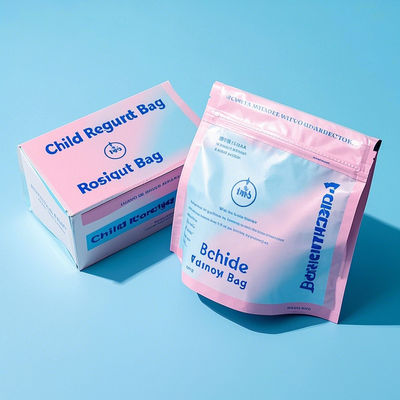 Sacchetti piatti ecologici resistenti ai bambini Materiale conforme alla FDA Opzione all'ingrosso