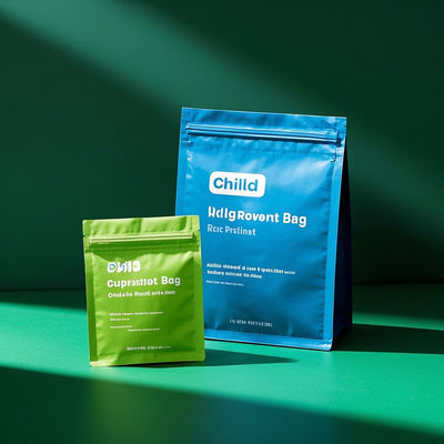 Borsa Stand-up resistente ai bambini Concepimento personalizzabile certificato FDA per imballaggi farmaceutici e snack