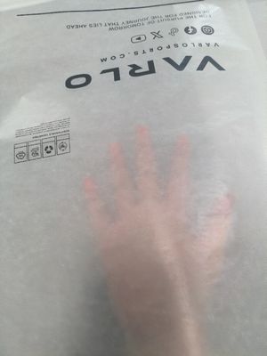 Sacchetti autoadesivi in vetro riciclabili e degradabili Imballaggi verdi per marchi di moda