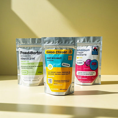 Sacchetti di foglio di alluminio resistenti ai bambini Chiusura di sicurezza Zipper a prova di perdite e di odore di blocco FDA-conforme deposito sicuro per i farmaci sostanze chimiche tossine