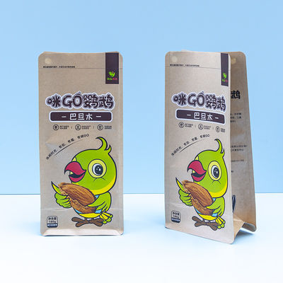 Alimenti biologici per pappagalli in borsa a 8 lati ricapribili Snack senza BPA per ara e cockatoos