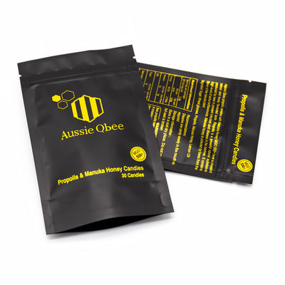 Sacchetti di imballaggio a prova di bambino in alluminio composito a più strati per dolci / snack / prodotti farmaceutici