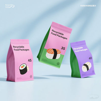 Borsa stand-up all'ingrosso a 8 lati con cerniera per caffè, tè e imballaggi alimentari