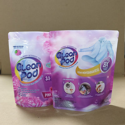 Confezionato con sacchetti di detersivo per biancheria, imballaggio impermeabile a più strati, resistente ai bambini, certificato FDA, per uso commerciale/industriale.