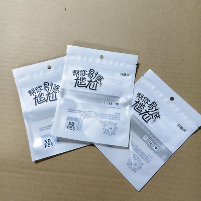 Floss Pick Sacchetti di imballaggio personalizzabili Durabile composito di plastica a prova di umidità per uso medico dentale FDA ISO certificato
