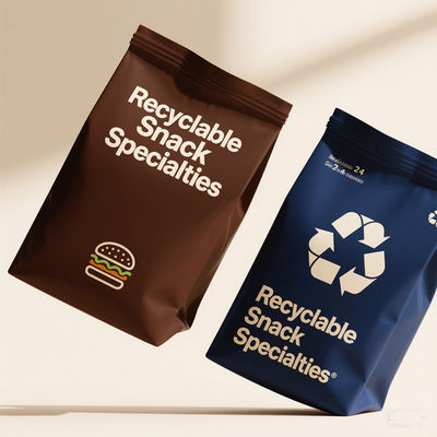 Sacchetti alimentari sigillati su 8 lati, approvati dalla FDA e a prova di umidità per snack / caffè, certificati ISO 22000