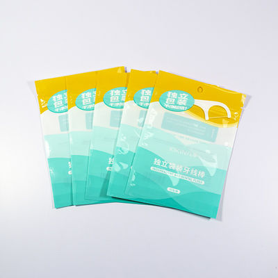 Bustina di filo interdentale Private Label a prova di perdite con tacca di strappo facile per marchi di igiene orale