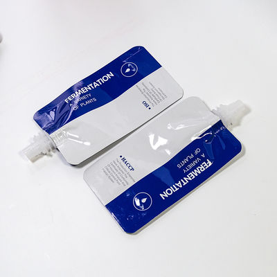 Busta con fondo piatto da 100 ml con beccuccio personalizzata per soluzioni di imballaggio stand-up