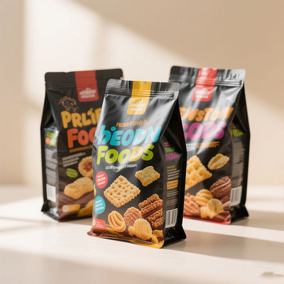 Buste in Mylar Stand-Up con Chiusura a Zip Richiudibile | Soluzione Espositiva da Scaffale Pronta per la Vendita