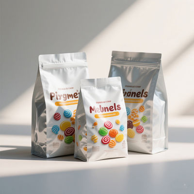 Sacchetti Mylar Stampati Personalizzati con Finestra Trasparente | Branding a 8 colori a rotocalco