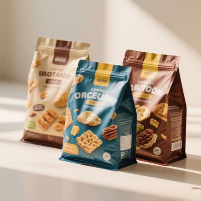 Busta Stand-Up in Fibra Eco-Degradabile | Decomposizione in 90 Giorni + Stampa a 10 Colori