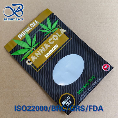 Confezione a prova di bambino ad alta barriera con finestra - Strato di foglio di alluminio e resistenza all'ossigeno