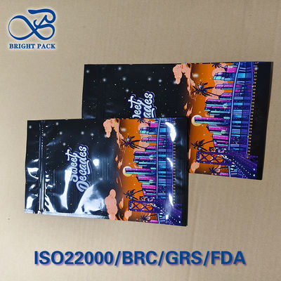 Sacchetti a prova di bambino con sigillo triplo e stampa personalizzata di paesaggio notturno urbano - Certificati ASTM F963