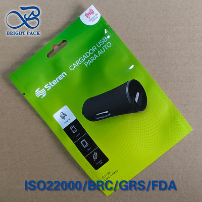 High-Barrier PET/PE Dual USB Car Charger Packaging -- certificato CE/RoHS