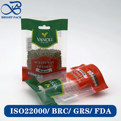 Sacchetti per imballaggio alimentare in plastica riciclabile trasparente con stampa logo personalizzata, vendita diretta in fabbrica.