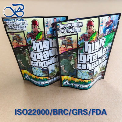 Busta a prova di bambino con stampa tribale GTA ISO 8317 Push-Twist Lock ≤0,3mm Gravure di precisione