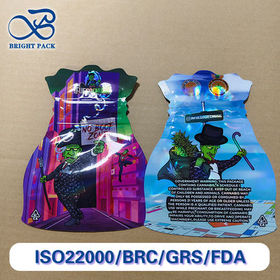 Borsa a prova di bambino premium per confezionamento di medicinali con forme geometriche personalizzabili e stampa con colori Pantone vivaci.