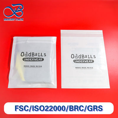 Sacchetti di carta glassata bianca biodegradabile ecologici personalizzati all'ingrosso