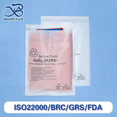 Sacchetti di vetro biodegradabili personalizzati con stampa del logo