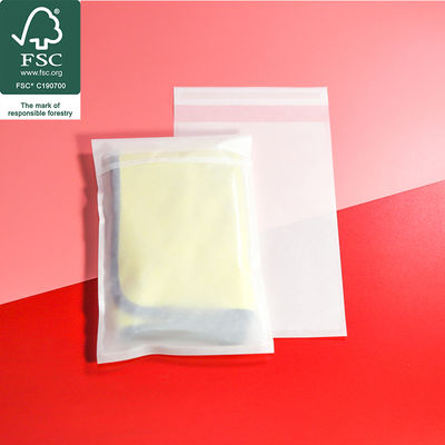 Sacchetti di vetro di carta Sacchetti di abbigliamento biodegradabili per T-shirt e abbigliamento