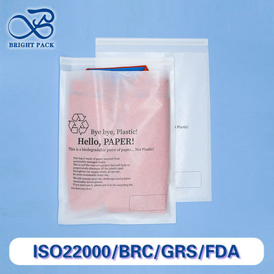 40G Sacchetti in carta glassata per abbigliamento con stampa logo personalizzata