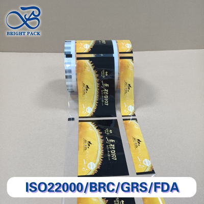 Pellicola di imballaggio per frutta a colori stampata in più strati di qualità superiore Dimensioni personalizzate Ignibile all'umidità resistente alle lacrime Eco-friendly Certificato SGS per mele / agrumi / bacche