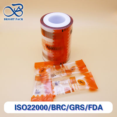 Pellicola di rotoli stampati trasparenti e rispettose dell'ambiente, colore personalizzato per imballaggi alimentari sostenibili