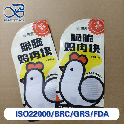 Sacchetto per imballaggio di alimenti per animali domestici con pollo liofilizzato di alta qualità, sacchetti compositi in plastica ad alta barriera
