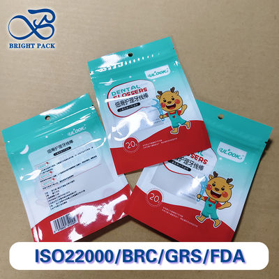 Sacchetto per raccogliere filo odontoiatrico ecologico con imballaggio trasparente in PET/PE da 1000 ml